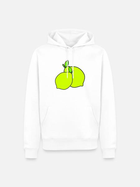 lemons - Men’s Premium Organic Hoodie - white