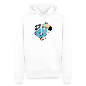 Dodo Bird Design - Nous nous relèverons - Sweat à capuche Premium bio Homme - blanc - Devant - Nico (187cm)