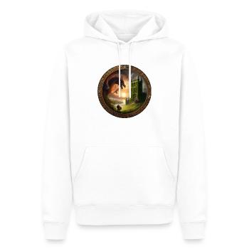 Ami dragon - Sweat à capuche Premium bio Homme - blanc - Devant - Nico (187cm)