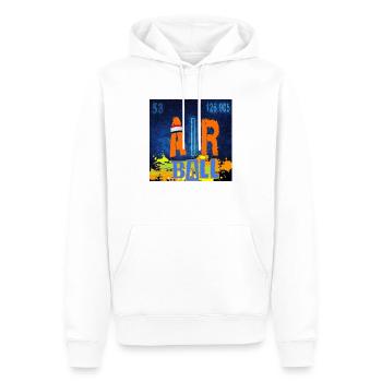AIR BALL - Sweat à capuche Premium bio Homme - blanc - Devant - Nico (187cm)