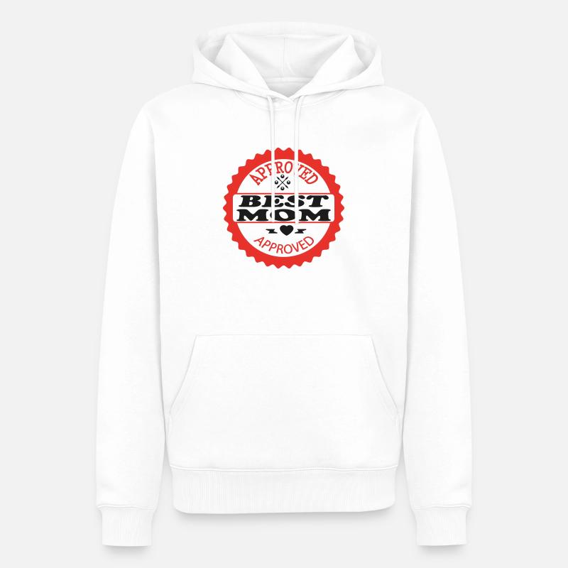BEWÄHRTE BESTE MUTTER - Männer Premium Bio Hoodie - Weiß