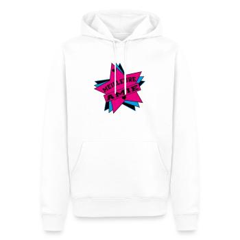 MEILLEURE AMIE - Sweat à capuche Premium bio Homme - blanc - Devant - Nico (187cm)