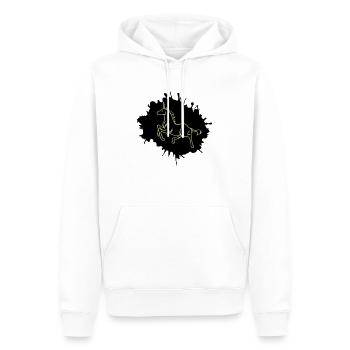 Blobs de licorne - Sweat à capuche Premium bio Homme - blanc - Devant - Nico (187cm)