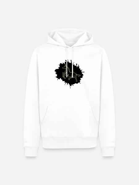 Unicorn blobs - Men’s Premium Organic Hoodie - white