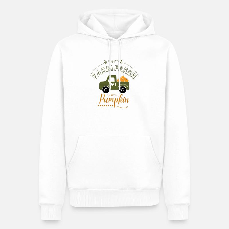 J’adore Pumpkin - Sweat à capuche Premium bio Homme - blanc