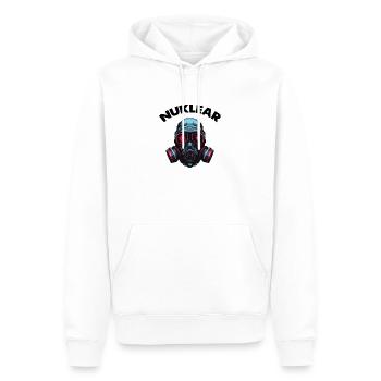 Gasmaske - Männer Premium Bio Hoodie - Weiß - Vorne - Nico (187cm)