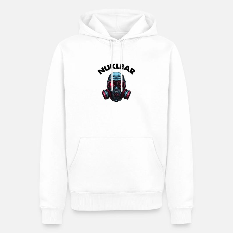 Gasmaske - Männer Premium Bio Hoodie - Weiß