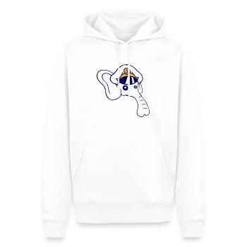 Lustiger kleiner Elefant Kopf Kapitän Süß Niedlich - Männer Premium Bio Hoodie - Weiß - Vorne - Nico (187cm)