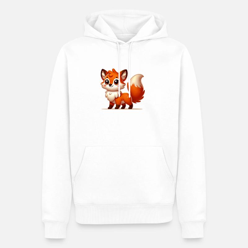Bande dessinée Fox - Sweat à capuche Premium bio Homme - blanc