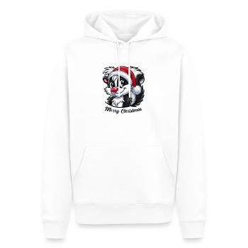 Noël Skunk - Sweat à capuche Premium bio Homme - blanc - Devant - Nico (187cm)