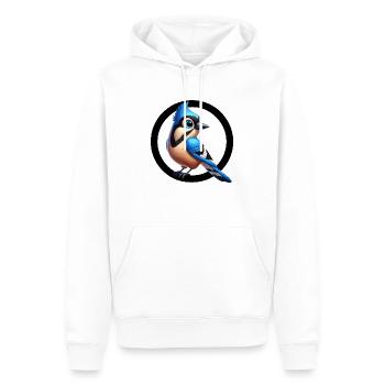 Jay 3d - Männer Premium Bio Hoodie - Weiß - Vorne - Nico (187cm)
