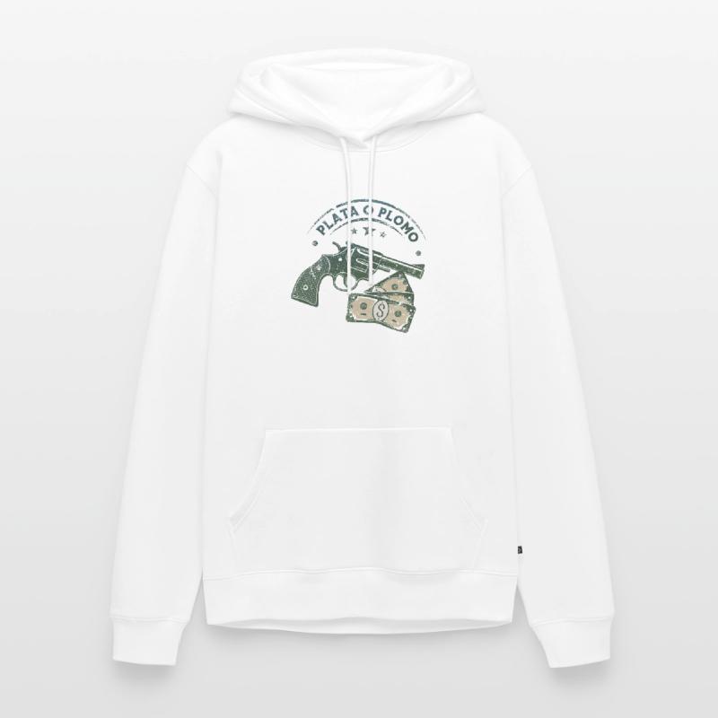 Plata o Plomo (Silber oder Blei) Männer Premium Bio Hoodie