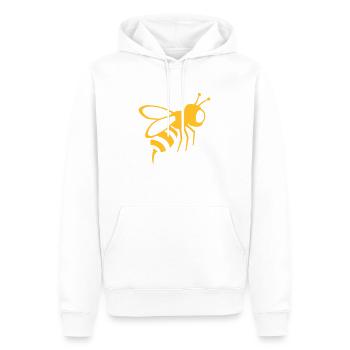 abeille, guêpe, insecte - Sweat à capuche Premium bio Homme - blanc - Devant - Nico (187cm)
