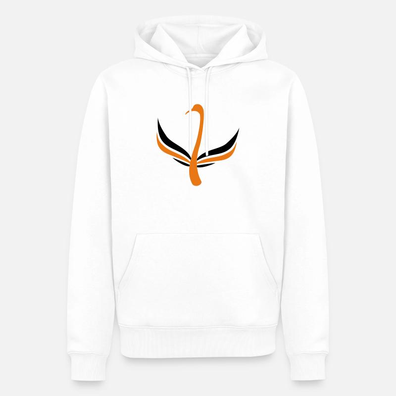 Schwan 2fbg - Männer Premium Bio Hoodie - Weiß
