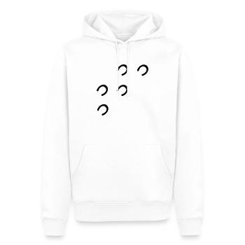 pferd - Männer Premium Bio Hoodie - Weiß - Vorne - Nico (187cm)