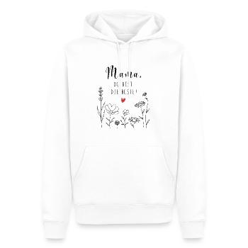 Mom, You're the Best Gift Birthday Mom - Men’s Premium Organic Hoodie - white - Front - Nico (187cm)