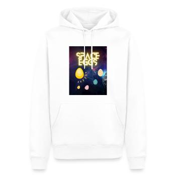 Space eggs - Männer Premium Bio Hoodie - Weiß - Vorne - Nico (187cm)