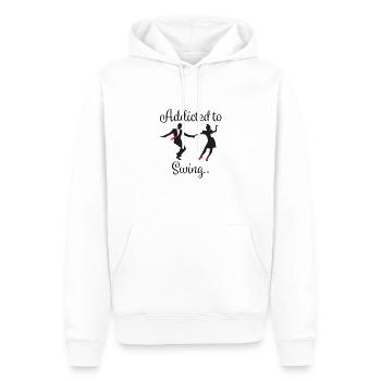 Swing Dancing Addicted to Swing - Men’s Premium Organic Hoodie - white - Front - Nico (187cm)