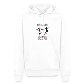 Swing Tanzen Herren Echte Männer Swing Tanz - Männer Premium Bio Hoodie - Weiß - Vorne - Nico (187cm)