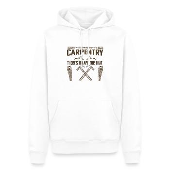 La menuiserie n’a pas d’application pour cela - Sweat à capuche Premium bio Homme - blanc - Devant - Nico (187cm)