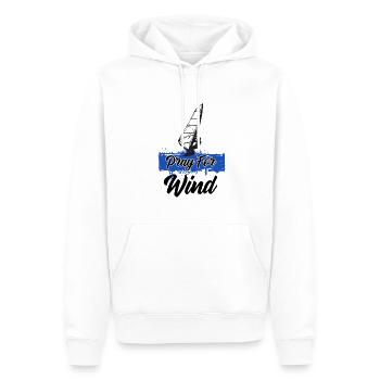 Windsurfing Pray For Wind - Men’s Premium Organic Hoodie - white - Front - Nico (187cm)