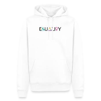 Equality LGBT Spruch Geschenk Pride Rechte - Männer Premium Bio Hoodie - Weiß - Vorne - Nico (187cm)