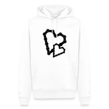 Would have had bicycle chain 05 - Men’s Premium Organic Hoodie - white - Front - Nico (187cm)