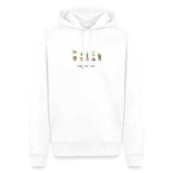 Il ne reste plus qu’une seule usine - Sweat à capuche Premium bio Homme - blanc - Devant - Nico (187cm)