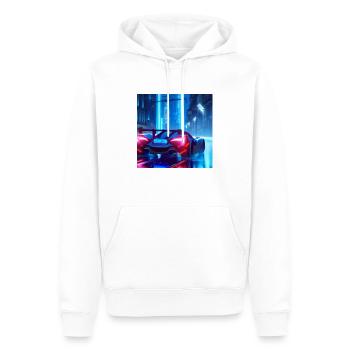 Dark Knight's Ride - Men’s Premium Organic Hoodie - white - Front - Nico (187cm)