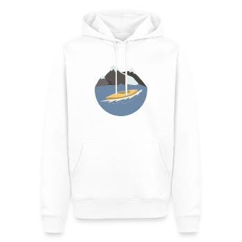 Wassersport - Männer Premium Bio Hoodie - Weiß - Vorne - Nico (187cm)