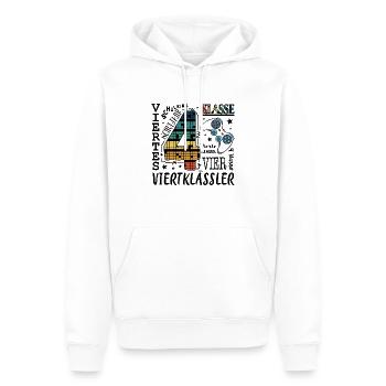 4th Class Gaming - Men’s Premium Organic Hoodie - white - Front - Nico (187cm)