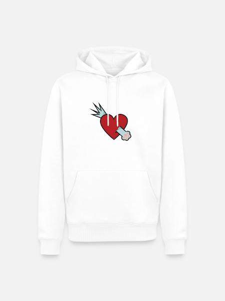 Love cats - Men’s Premium Organic Hoodie - white