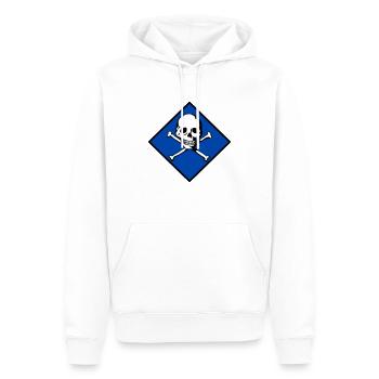 Schädel und Knochen - Männer Premium Bio Hoodie - Weiß - Vorne - Nico (187cm)
