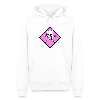 Schädel und Knochen - Männer Premium Bio Hoodie - Weiß - Vorne - Nico (187cm)