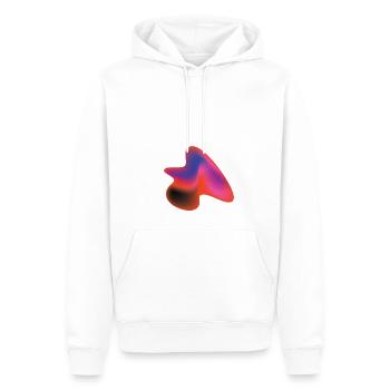 ART MODERNE - Sweat à capuche Premium bio Homme - blanc - Devant - Nico (187cm)