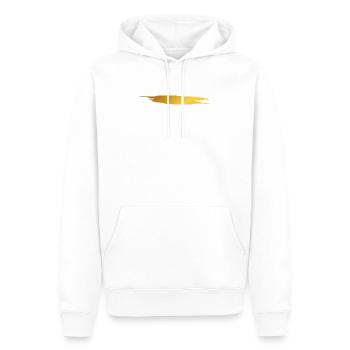 Peinture blob splash peinture peintre cadeau rayures or - Sweat à capuche Premium bio Homme - blanc - Devant - Nico (187cm)