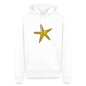 - SEESTERN. ES LEBE DER URLAUB. URLAUB - Männer Premium Bio Hoodie - Weiß - Vorne - Nico (187cm)