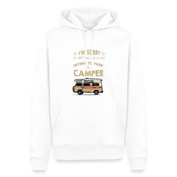 Camping Camper Outdoor Sommer Design - Männer Premium Bio Hoodie - Weiß - Vorne - Nico (187cm)
