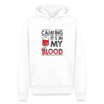 Camping Camper Outdoor Sommer Design - Männer Premium Bio Hoodie - Weiß - Vorne - Nico (187cm)