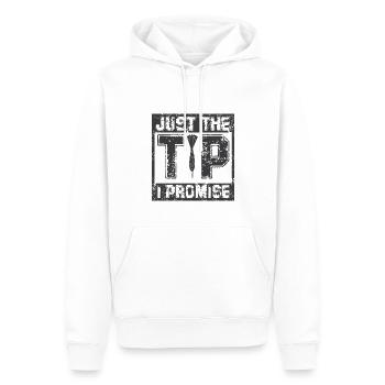 Dart & Bier Lustiger Darts Spruch - Männer Premium Bio Hoodie - Weiß - Vorne - Nico (187cm)