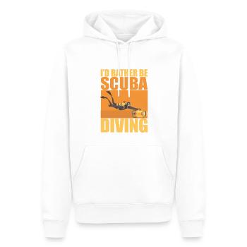 Taucher Tauchen Design Schnorcheln - Männer Premium Bio Hoodie - Weiß - Vorne - Nico (187cm)