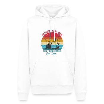 Lustiger Angler Fischer Spruch Angeln - Männer Premium Bio Hoodie - Weiß - Vorne - Nico (187cm)