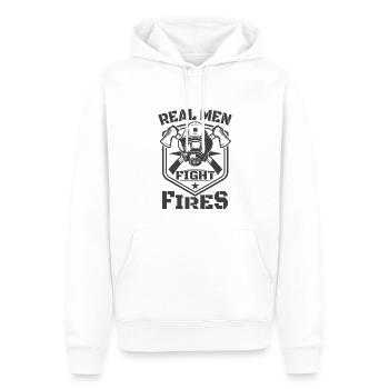 Feuerwehrmann Feuerwehr & Sprüche - Männer Premium Bio Hoodie - Weiß - Vorne - Nico (187cm)