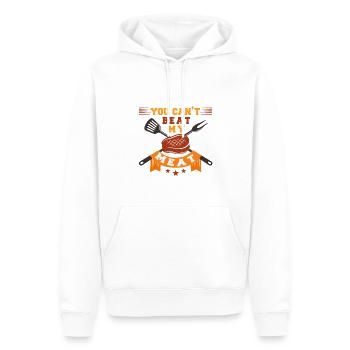 Lustiger Grill-Spruch I Grillen Motiv - Männer Premium Bio Hoodie - Weiß - Vorne - Nico (187cm)
