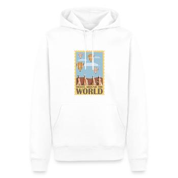 Heißluftballon & Ballon Fahrer Geschenk - Männer Premium Bio Hoodie - Weiß - Vorne - Nico (187cm)