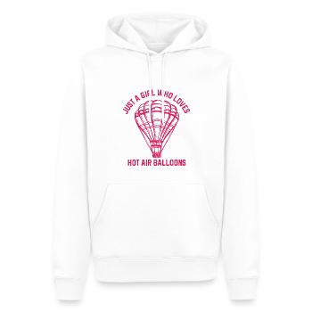 Heißluftballon & Ballon Fahrer Geschenk - Männer Premium Bio Hoodie - Weiß - Vorne - Nico (187cm)