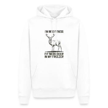 Jagen Jagdspruch & Jäger Geschenkidee - Männer Premium Bio Hoodie - Weiß - Vorne - Nico (187cm)
