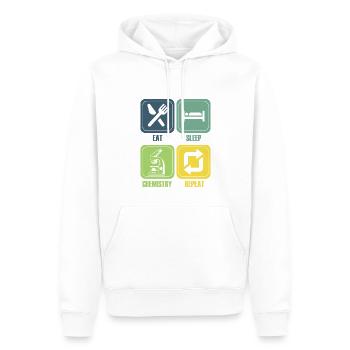 Chemie Lehrer Wissenschaftler Chemieker - Männer Premium Bio Hoodie - Weiß - Vorne - Nico (187cm)