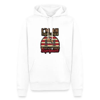 Schönes Reiten Pferde Spruch für Reiter - Männer Premium Bio Hoodie - Weiß - Vorne - Nico (187cm)