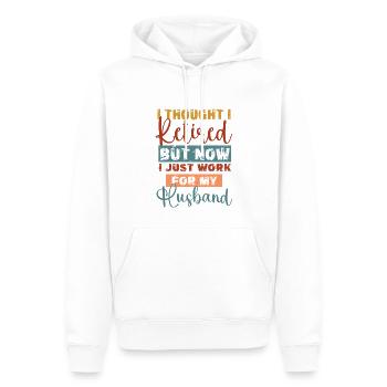 Rentner Sprüche & Geschenke Ruhestand - Männer Premium Bio Hoodie - Weiß - Vorne - Nico (187cm)